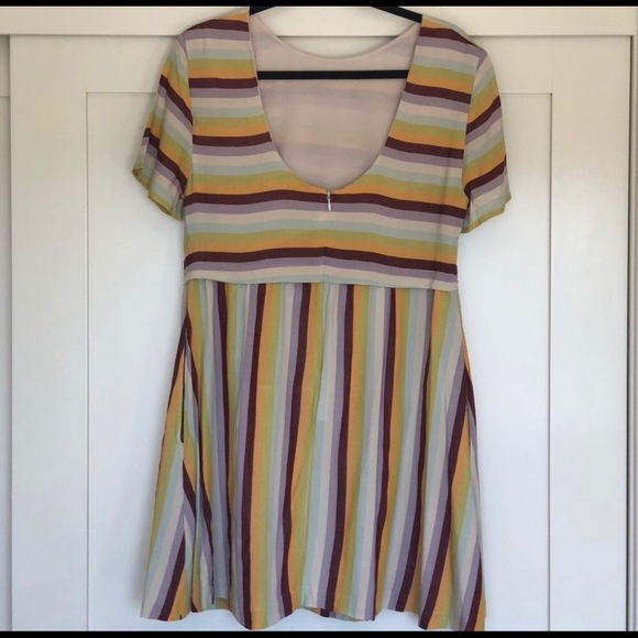 Madewell Striped Scoopback Dress - Picture 5 of 6
